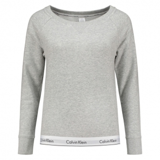 Calvin Klein - Dámska mikina bez kapucne (sivá) QS5718E-020