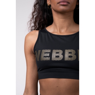 NEBBIA - Mini top Gold mesh 830 (black)