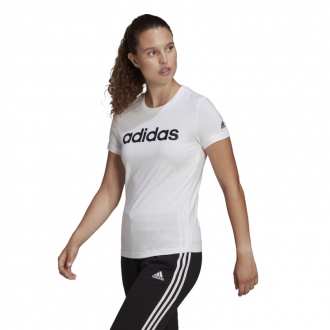 ADIDAS - Tričko dámske Slim Logo (biela) GL0768