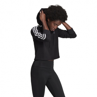 ADIDAS - Crop mikina 3-Stripes (čierna) GM5582