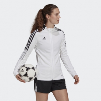 ADIDAS - Mikina na zips dámska Tiro Track (biela) GM7302