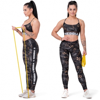 NEBBIA - Legíny high-waist PERFORMANCE 567 (volcanic black)