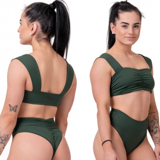 NEBBIA - Bikini vrchný diel MIAMI RETRO 553 (dark green)