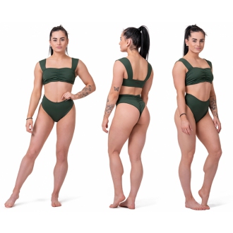 NEBBIA - Bikini vrchný diel MIAMI RETRO 553 (dark green)