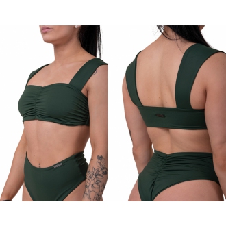 NEBBIA - Bikini vrchný diel MIAMI RETRO 553 (dark green)