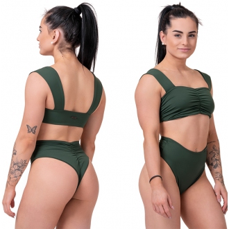 NEBBIA - Bikini vrchný diel MIAMI RETRO 553 (dark green)