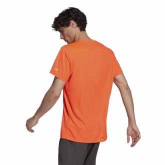 ADIDAS - Výpredaj bežecké tričko pánske (oranžová) H34536