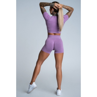 Gym Glamour - Bezšvové kraťasy LILAC (SS21-GGSSLL)