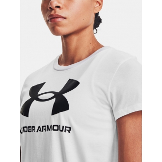 Under Armour - Výpredaj tričko dámske s logom (biela) 1356305-102