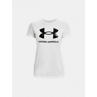 Under Armour - Výpredaj tričko dámske s logom (biela) 1356305-102
