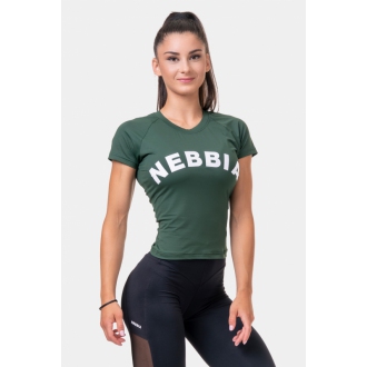 NEBBIA - Dámske tričko Classic HERO 576 (dark green)