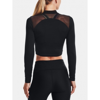 Under Armour - Výpredaj crop top s dlhým rukávom (čierna) 1365760-001