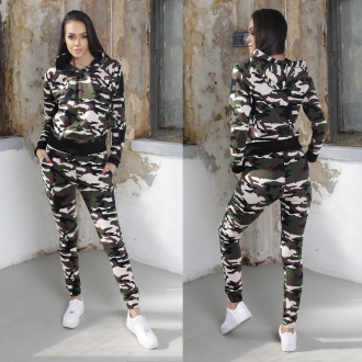 NDN - Dámske maskáčové tepláky CAMO X094