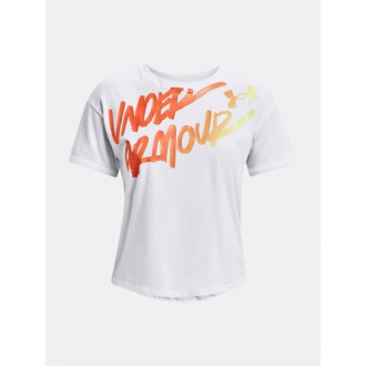 Under Armour - Výpredaj dámske tričko Chroma Graphic (biela) 1366006-100