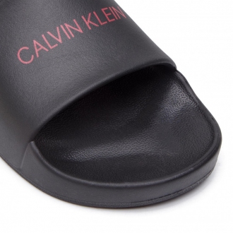 Calvin Klein - Výpredaj šľapky dámske (čierno-červená)