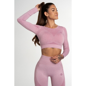 Gym Glamour - Športový crop top FUSION PINK (SS21-GGCFP/348)