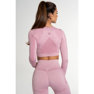 Gym Glamour - Športový crop top FUSION PINK (SS21-GGCFP/348)