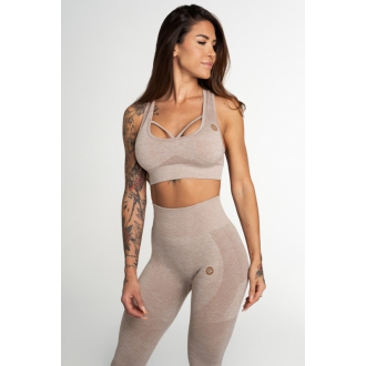 Gym Glamour - Bezšvová podprsenka FUSION BEIGE (SS21-GGPFBE/342)