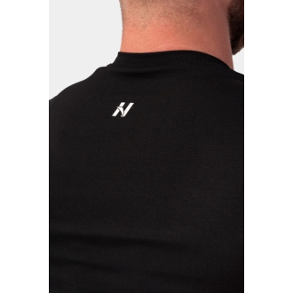 NEBBIA - Tričko pánske Minimalist Logo 291 (black)