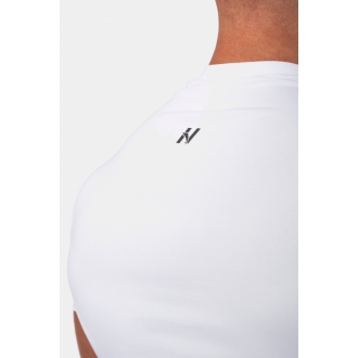 NEBBIA - Pánske tričko do fitka Minimalist Logo 291 (white)