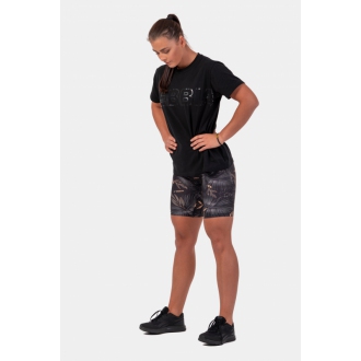 NEBBIA - Dámske športové tričko Invisible Logo 602 (black)