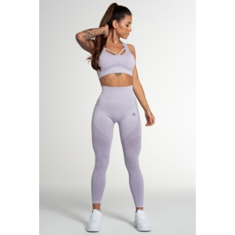 Gym Glamour - Bezšvové legíny na cvičenie FUSION LAVENDER (SS21-GGFL/335)