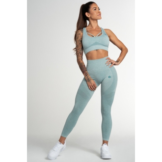 Gym Glamour - Bezšvové legíny do fitka FUSION GREEN (SS21-GGFG/337)