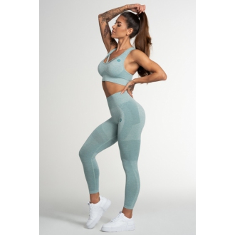 Gym Glamour - Bezšvové legíny do fitka FUSION GREEN (SS21-GGFG/337)