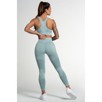 Gym Glamour - Bezšvové legíny do fitka FUSION GREEN (SS21-GGFG/337)