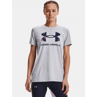 Under Armour - Výpredaj tričko dámske s logom (sivá) 1356305-017