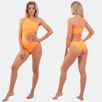 NEBBIA - Asymetrické monokini na jedno rameno 458 (orange)