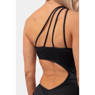 NEBBIA - Plavky monokini na jedno rameno 459 (black)