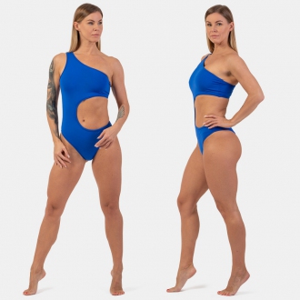 NEBBIA - Monokini plavky asymetrické 459 (blue)