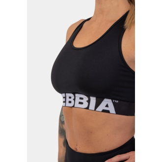 NEBBIA - Športová podprsenka Cross Back 410 (black)