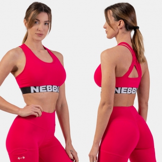 NEBBIA -  Podprsenka s Cross Back strihom 410 (pink)