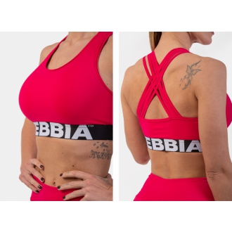 NEBBIA -  Podprsenka s Cross Back strihom 410 (pink)