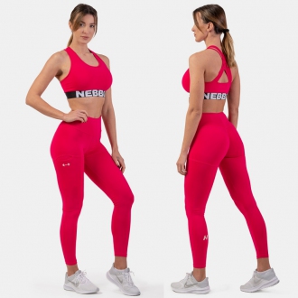 NEBBIA -  Podprsenka s Cross Back strihom 410 (pink)