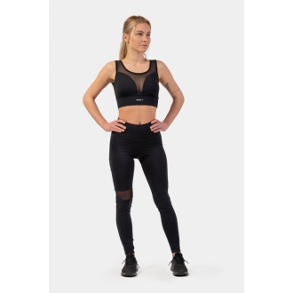 NEBBIA - Čierna podprsenka so sieťkou BREATHE 412 (black)