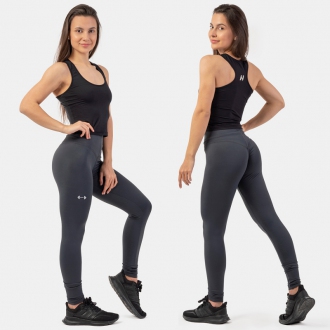 NEBBIA - Dámske crop tielko 422 (black)