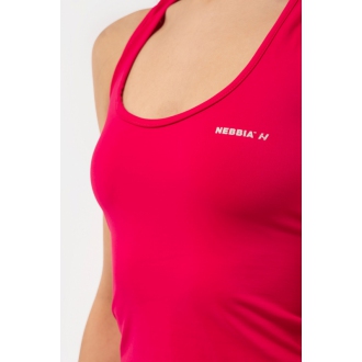 NEBBIA - Dámske fitness crop tielko 422 (pink)