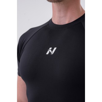 NEBBIA - Pánske funkčné tričko Slim-fit 324 (black)