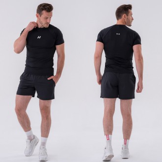 NEBBIA - Pánske funkčné tričko Slim-fit 324 (black)