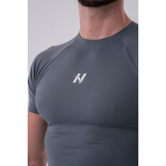 NEBBIA - Funkčné tričko pánske Slim-fit 324 (grey)