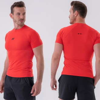 NEBBIA - Pánske funkčné tričko Slim-fit 324 (red)