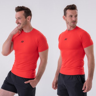 NEBBIA - Pánske funkčné tričko Slim-fit 324 (red)