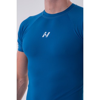 NEBBIA - Funkčné tričko pánske Slim-fit 324 (blue)