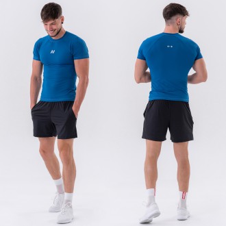 NEBBIA - Funkčné tričko pánske Slim-fit 324 (blue)