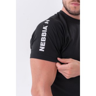 NEBBIA - Fitness tričko pánske 326 (black)
