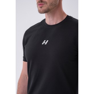 NEBBIA - Pánske bavlnené fitness tričko 327 (black)