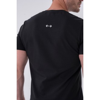 NEBBIA - Pánske bavlnené fitness tričko 327 (black)